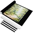 Ainiv Puzzle Roll Jigsaw Storage Felt Mat, Puzzle Roll Mat Portable Puzzle Roll Up Storage Mat with Auxiliary Lines for up to 1500Pcs Foldable Puzzle Saver Storage Felt Pad for Children Adults Gifts