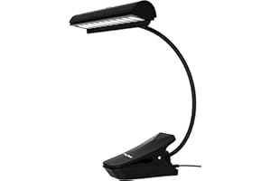 FZone FL9030 clip on 10 LED Orchestra Music Stand Light - including power adaptor and batteries