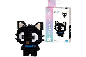 KAWADA Nanoblock Sanrio Chococat Model | Nanoblock Building Blocks Puzzles For Adults And Kids | Plastic Model Kits With Mini Bricks Make Great Sanrio Gifts For Boys Girls And Adults Age 12+