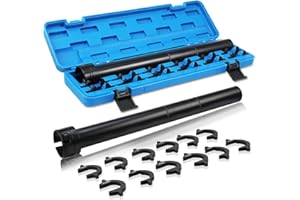 ACLONG 13PCS Tie Rod Removal Tool Kit, Inner Tie Rod Tool for Tie Rod Removal and Installation, Master Inner Tie Rod Tool Set with 12 Crowfoot Adapters