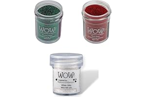 THORNESS WOW! Glitter Embossing Powder 3 Piece Set - Christmas Eve Trio
