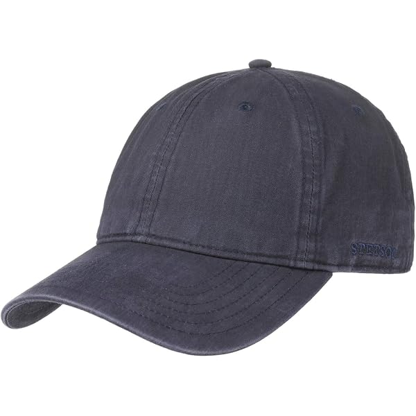 Stetson Cappello Soft Flat Brim Uomo - Berretto Baseball con Visiera, Fodera, Fodera Inverno Autunno/Inverno - Taglia Unica Blu Scuro