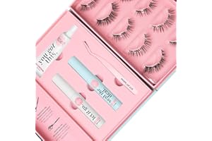 ‎GIRL GOT LASHES GirlGotLashes Starter Set And So It Begins - Everyday Edition - Mit Wimpernkleber schwarz, Top Coat, Mini Applikator & Remover - 5 Wimpern-Paare