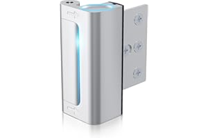 AceMining Cerradura de refuerzo para puerta soporta 800 libras de fuerza, cerradura de puerta adicional con 8 tornillos que evita la entrada no autorizada, añade un bloqueo de seguridad