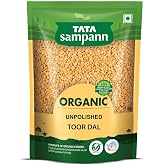 Tata Sampann Organic Unpolished Toor Dal (Arhar Dal), 1 kg