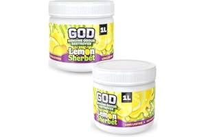 GROWERS OWN GOD 1 Litre Odour Neutraliser Gel – Lemon Sherbet Scent. Fast Acting & Long Lasting Air Freshener. Extra Strong Formula. Eliminates Tough Odours in Kitchens, Garages, Utility Rooms & More (2 Pack)