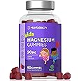 Kids Magnesium Gummies 90mg | 60 Count (2 Months Supply) | Magnesium Citrate | Strawberry Flavoured Vegan Supplement | by Horbaach