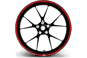 FINEST FOLIA Kit complet de 16 stickers décoratifs style Moto GP, en film très fin - Pour jantes de moto/voiture/vélo (16", 17", 18", 19")