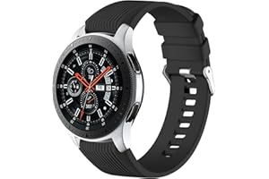 Mastten 22mm Silikon Armband kompatibel mit Samsung Galaxy Watch 3 45mm/Galaxy Watch 46mm/für Huawei Watch GT2 46mm, Weiches Silikon Sport Armbänder Ersatzbänder für Männer Frauen