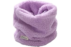 AIDIER Kids Winter Fleece Neck Scarf 2-12 Years Thermal Kids Snood Soft Fuzzy Face Neck Warmer Windproof Necks Gaiter Warm Infant Toddler Scarves Stretchy Round Scarves for Outdoor Skiing Hiking