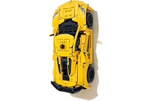 3Dudes & Dad Support mural compatible avec Lego® Technic Corvette Stingray - Crochet de rangement conçu sur mesure pour l'ensemble 42205-3D en plastique imprimé - Fourni avec matériel de montage