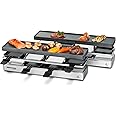 ROMMELSBACHER RC 1600 Raclette-Grill fun for 4+4 (Tischgrill, für 8 Personen, erweiterbar, Parkdeck, Alu-Druckguss-Grillplatt