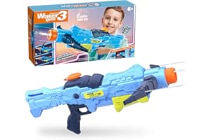 BYUERT Water Guns for Kids, Adults Super Water Blaster Soaker Water Gun, 4-Jet Modes Crossbows Pistol, Powerful Pump Long Distance Squirt Guns, Summer Toys Outdoor Garden Beach Pool Games Gifts for Children