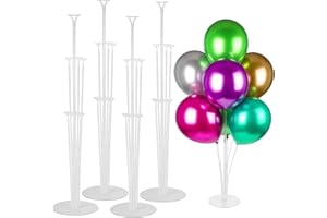 JOYSKY 4 Sets Soporte Para Globos Soporte Globos Cumpleaños Para Bodas, Fiestas De Cumpleaños, Eventos Empresariales, Celebraciones Festivas, Navidad, Ceremonias De Inauguración, Actividades Infantiles