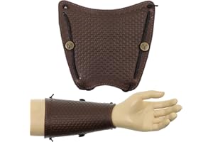 ‎JACKALOPE ARCHERY Jackalope Laidir - Shield - Armschutz; aus weichem Leder, der optimale Schutz beim Bogenschießen mit Gittermuster