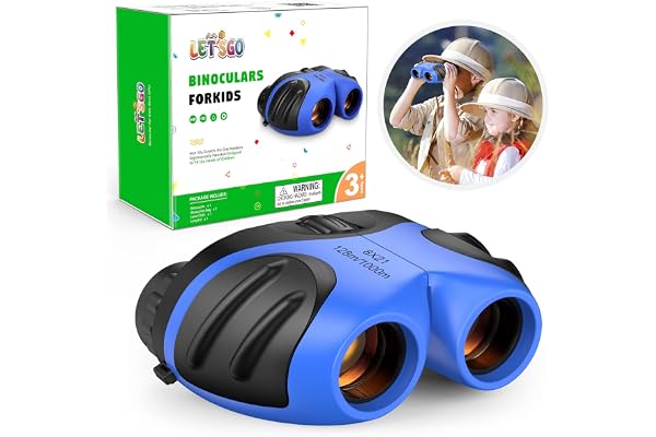 EUTOYZ 3-12 Ans Garcon Jouet, Jouet Enfant 3-12 Ans Garcon Jumelles Enfant 3-12 Ans Jumelles pour Enfants Compactes Jouets pour Fille 3-12 Ans(Bleu)