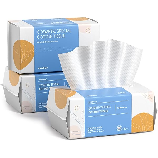 Careboree 3er Pack Extra Dicke Gesichtsreinigungstücher – 100% Baumwolle, Fusselfrei, 20x20 Cm