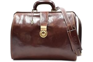 DD FIRENZE D&D - Borse Medico Minimal Grande in vera pelle - Made in Italy