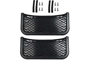 FIBOUND 2 Piezas Red de Malla Elástica para Coche, Red de Almacenamiento Elástica para Coche, Red de Malla Universal para Coche, Redes de Almacenamiento para Furgoneta, para Guardar Teléfono(Negro)