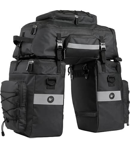 VAUDE Hinterradtaschen Karakorum, Dreifachtasche zum Radfahren, coconut, one Size, 124095090 Sport & Freizeit