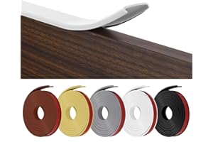 Flintronic Samoprzylepna krawędź meblowa w kształcie litery U, 3 m × 18 mm elastyczna taśma na obwodzie mebli, listwa ochronna krawędzi pulpitu do majsterkowania, szafki, krawędzi blatów