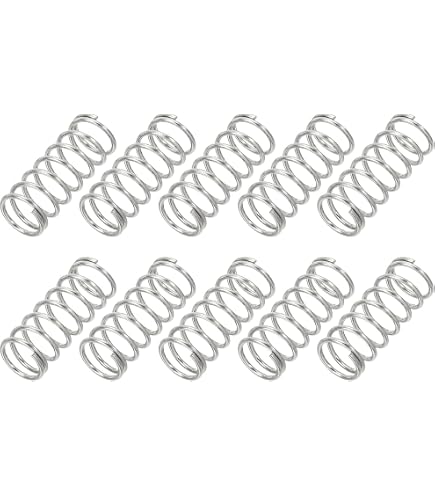 Lot De 5 Ressorts De Compression Acier Inox 304 - Fil 0.3mm, Diamètre 3mm, Longueur 50mm | Pour Mécanique, Bricolage - 8