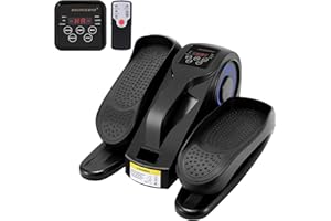 Rollingsurfer Appareil Elliptique de Bureau, Exerciseur Elliptique à Vitesse Réglable avec Télécommande, Appareil Elliptique Portable pour Les Adolescents, Les Personnes Âgées et Les Adultes