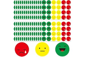 QEQSHQO 600 Unidades Pegatinas para niños,Comportamiento Cuadro de recompensas,Calendario de tareas,Maestros escuelas (2,5 cm) (rojo-amarillo-verde)