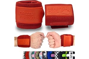 Bear Grip fascia da polso premium resistente, per sollevamento pesi, crossfit, body building, strongman, 61 cm