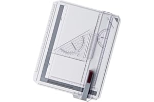 Kasadin A4 Zeichenbrett mit Maßstab-T-Quadrat für Ingenieure, Designer und Studenten Zeichenplatte OBE289