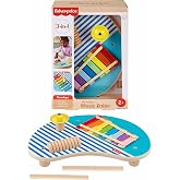 Fisher-Price Wooden Music Enjoyment Fisher-Price Wooden Music Enjoyment consisting of 3 wooden pieces and toy percussion instruments HXT9
