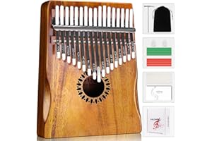 Newlam Kalimba Piano de Pulgar de 17 Teclas Instrumento Musical, Piano de Dedos Regalo Musical Original para Niños y Adultos