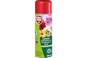 PROTECT GARDEN Lizetan Orchideen-und Zierpflanzenspray, gegen hartnäckige Schädlinge wie Blattläuse, Wollläuse, Schildläuse, Spinnmilben, 400 ml Spray
