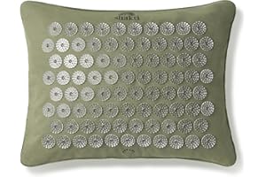‎SHAKTIMAT ShaktiMat [Das Original seit 2007] Premium Akupressurkissen zur Entspannung für Schulter, Nacken, Kopf, Ethische Handarbeit, GOTS-zertifizierte Bio-Baumwolle, Salbeigrün