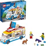 LEGO 60253 City Great Vehicles Ice-Cream Truck Toy with Skater and Dog Figure, for Kids 5+ Year Old (200 Pieces)