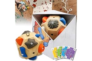 Hi-Y2Kgirls Boulder Block Handcrafted, Build Strength And Precision, 3D Boulder Block Rock For Climbers Climbing Ball Rock Climbing Training Ball, Finger Strength Training For Rock Climbers