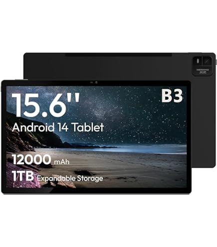 MESWAO Tablets MES-B3 15.6 Inch Android 13 Tablet with a Large IPS