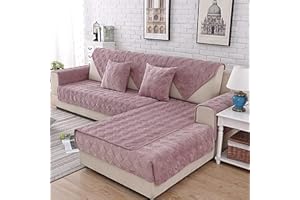 UYEOCO Copridivano Angolare Copertura Divano con Penisola Sinistra Destra 3/2 Posti Fodera per Divano a l Antiscivolo Lavabile Copri Divano per Cane Gatti Antiscivolo Sofa Protettore Lavabile ( Color : Cc ,