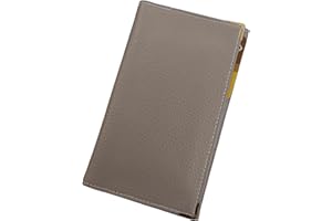 GWENMODE Etui Porte Carte Grise et Assurance en Cuir de Vachette - Pochette Pratique et Élégant - Dimensions Optimales pour Papier d'Identité Française Idéal pour Protéger Vos papiers Moto Auto (Beige)