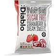 Diablo Strawberry & Cream Sweets |Sugar Free | Sweetened with Maltitol | Diabetic Hamper Available - Perfect for Gifting | 1 Packet 75g (Pack of 1)