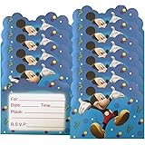10 Cartes Invitation Anniversaire Minnie Mickey Mouse Avec Des Enveloppes Blanches Amazon Fr Cuisine Et Maison