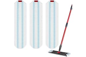 FENKABS 3 Stück Ersatzbezug für Vileda H2PrO Bodenwischer, Mikrofaser Wischbezüge für O-Cedar H2prO Flacher, Geeignet für Verschiedene Bodenmaterialien, Maschinenwaschbar und Wiederverwendbar