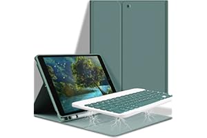 ‎GOOJODOQ GOOJODOQ Tastatur Hülle Compatible with iPad 10.2 (7 Gen 2019)/(8 Gen 2020)/(9 Gen 2021), Magnetisch Abnehmbarer Tastatur mit Deutsches QWERTZ Layout