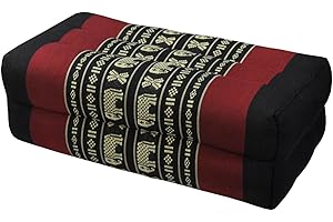 Wilai Kapok Thaikissen, Meditationskissen (81604 - schwarz/rot Elefant)