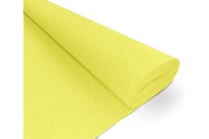 Interdruk- Carta crespa di Alta qualità, 160 g/m², 103, Giallo Limone, Colore, BIKW103
