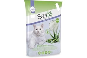 Sanicat Diamonds Aloe Vera Silica Gel Cat Litter, 5L