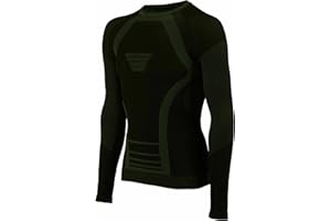 Risalti Maglia Termica Uomo e Donna Extreme Unisex - Intimo Termico Manica Lunga Traspirante, Abbigliamento Termico Tecnico Invernale Senza Cuciture - Made in Italy