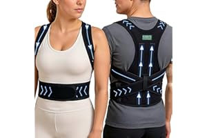 Gaia's Footprint Posture Corrector - Improved Back Support for Men & Women, Adjustable (M)