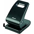 Rexel Value 240 2 Hole Punch, 40 Sheet Capacity, Adjustable Guide Bar, Metal, Black, 2103653