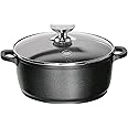 Berndes Vario Click 20 cm Induction Deep Casserole with Glass Lid